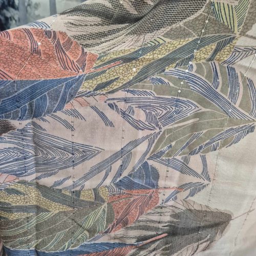 Levélmintás színes stóla, kendő.