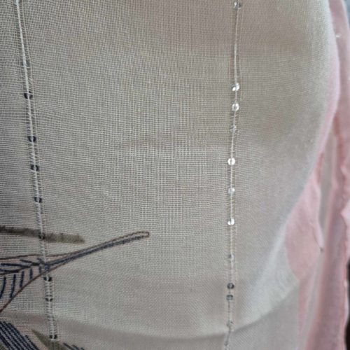 Levélmintás színes stóla, kendő.