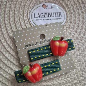 Piros alma hajcsipesz-szett.