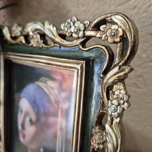 Antikolt fotókeret, fényképkeret.