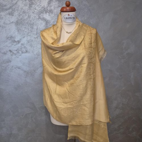 Aranysárga, lurex alkalmi stóla.