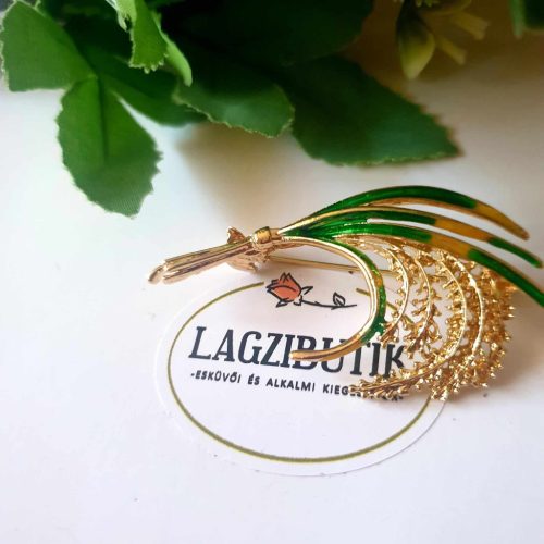 Árvalányhaj bross, kitűző.