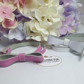   Bőr, masnis többsoros karkötő, csuklódísz, csuklópánt.