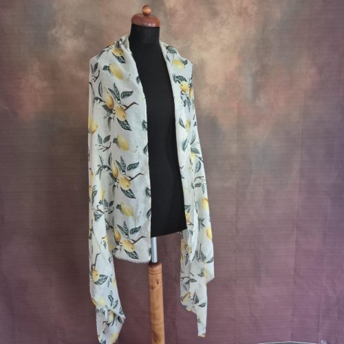 Citromos pamut stóla, kendő.