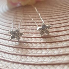 Csillag, hópihe strasszos hajtű-szett.