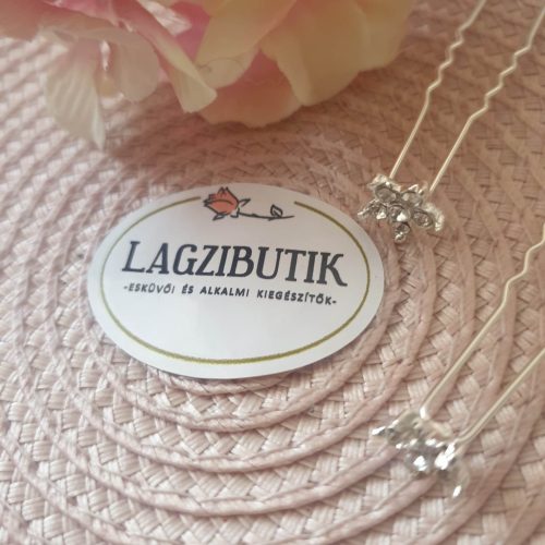 Csillag, hópihe strasszos hajtű-szett.