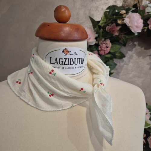 Cseresznyés, vékony gyerekkendő, kendő.