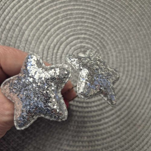 Ezüst csillag hajtű-szett.