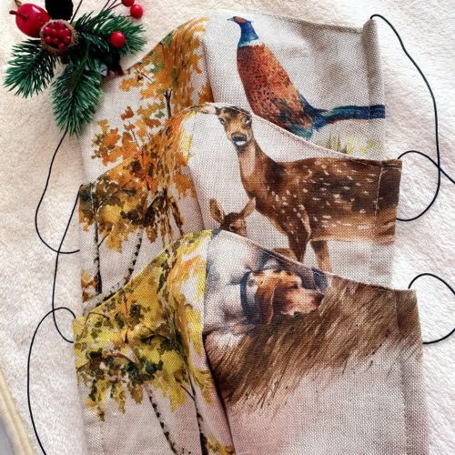 Fácán design maszk, vadász maszk.