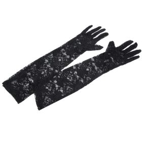 Fekete csipke kesztyű
