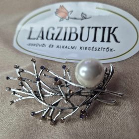 Gyöngyös ág bross, kövekkel.