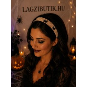 Hajpánt pókokkal, Halloween-re.