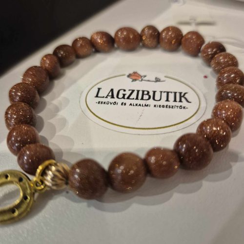 Holdkő, csillogó ásványkarkötő, szerencsehozó karkötő.