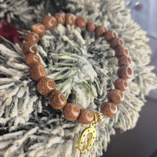 Holdkő, csillogó ásványkarkötő, szerencsehozó karkötő.