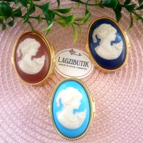   Kámea fém ékszertartó, gyógyszertartó, rózsafüzér tartó dobozka, szelence.