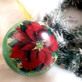   Fém, nyitható karácsonyfadísz, gömb, függődísz, ajándékdoboz.