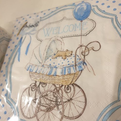 Kék, baba-ajándékszett.