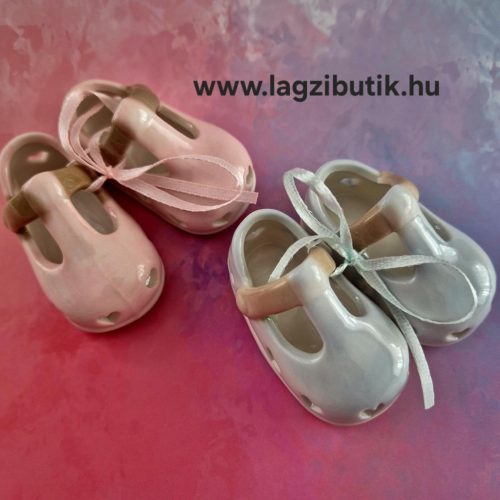 Kerámia babacipő, ajándék.