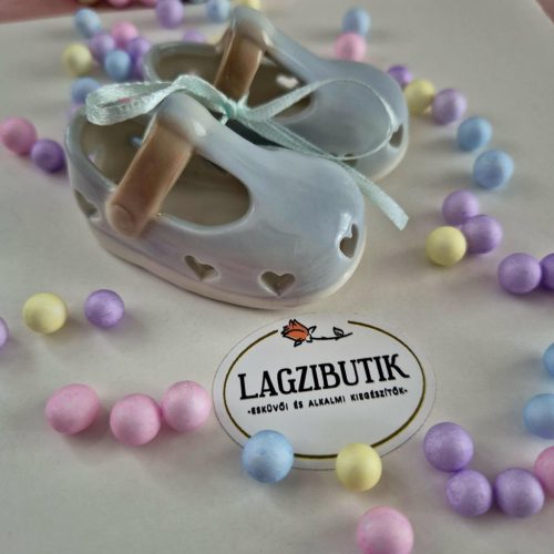 Kerámia babacipő, ajándék.