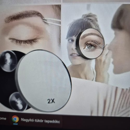 Nagyítós tükör, öntapadós.