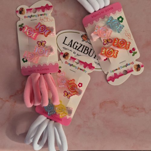 Kislány hajbavaló-szett.