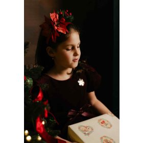 Karácsonyi díszes hajpánt fotózásra is.