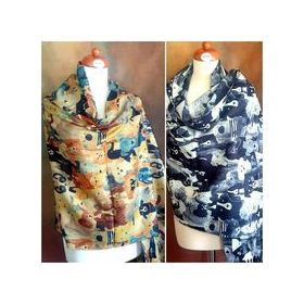 Kutyás stóla kétféle színben, puha kasmírral.