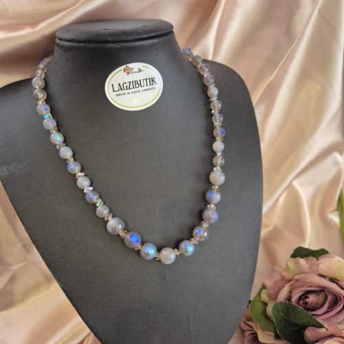 Labradorit egyedi ékszer-szett.