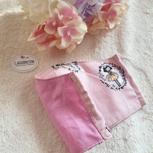 Rózsaszín, lányos arcmaszk.