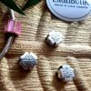 Rozsdamentes acél nagylyukú gyöngy, Pandora típusú.