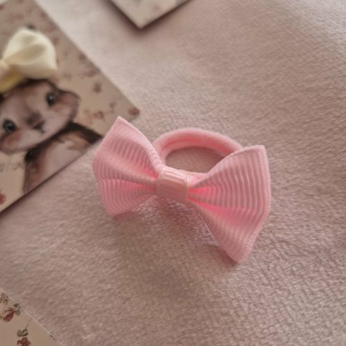 Nyuszis kártya masnis hajgumival.