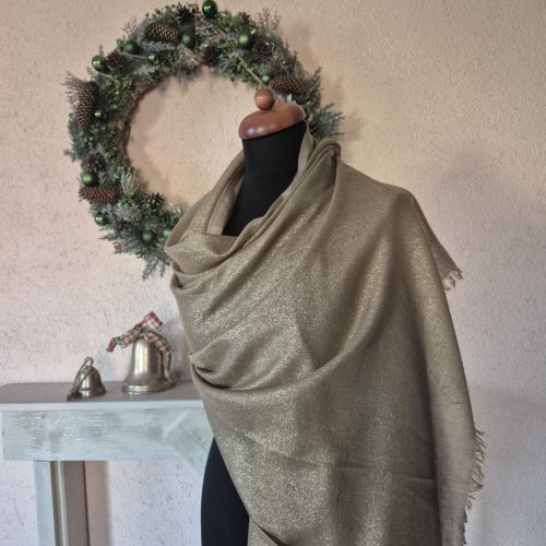 Óarany, lurex stóla, vállkendő.