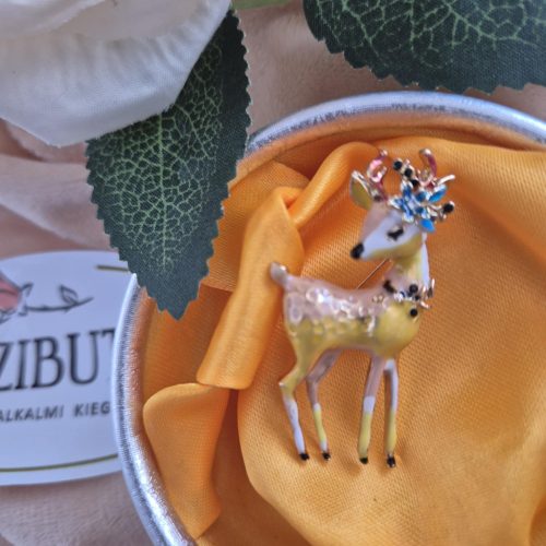 Őzike kitűző, bross.