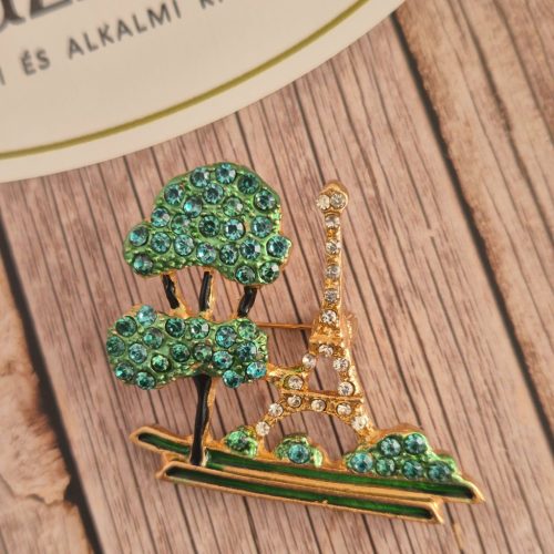 Párizs-Eiffel torony kitűző.