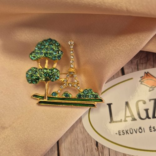 Párizs-Eiffel torony kitűző.