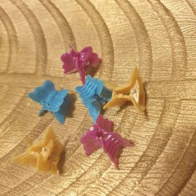 Pillangós gyerek-csat, csipesz szett.