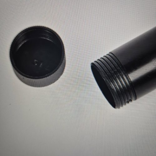 Piros-fekete nagy esernyő csepptokkal.