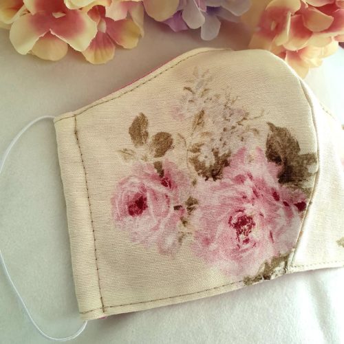 Rózsás, romantikus maszk, arcmaszk.