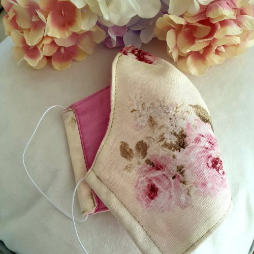 Rózsás, romantikus maszk, arcmaszk.