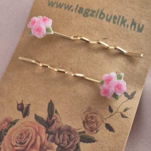 Rózsás hullámcsat szett.