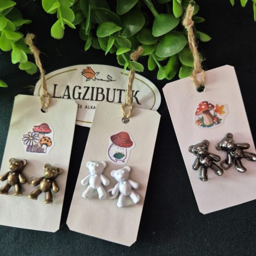 Ruhaszűkítő kapocs, maci pár.