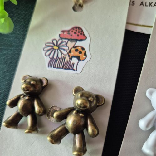 Ruhaszűkítő kapocs, maci pár.