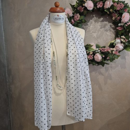 Pöttyös sifonkendő kétféle színben.