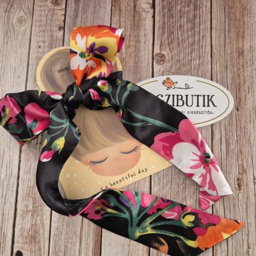 Szatén hajpánt, szalag, többféle színben.