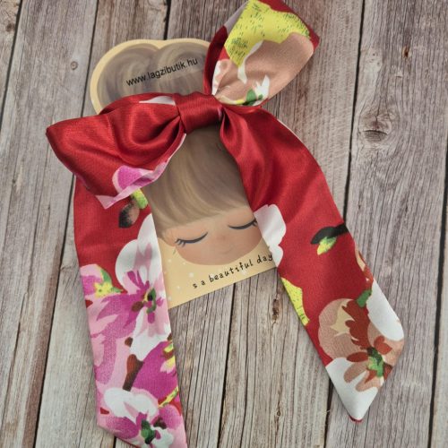 Szatén hajpánt, szalag, többféle színben.