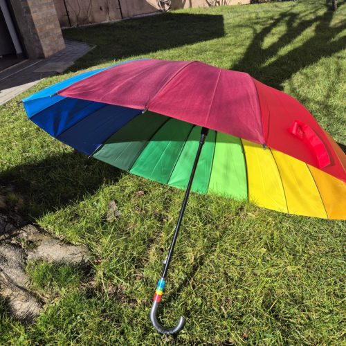 Szivárványos esernyő nagy méretben