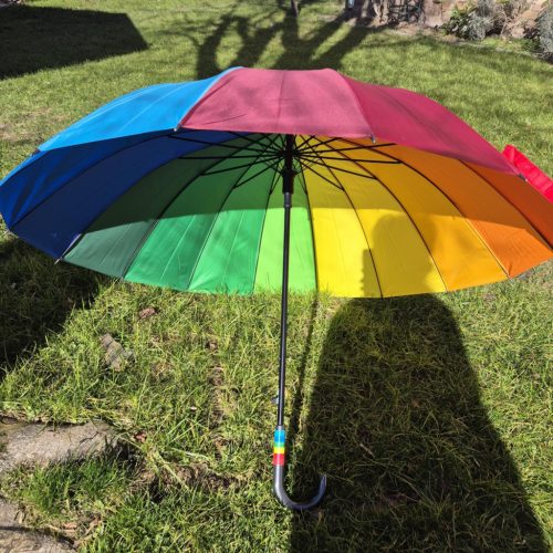 Szivárványos esernyő nagy méretben