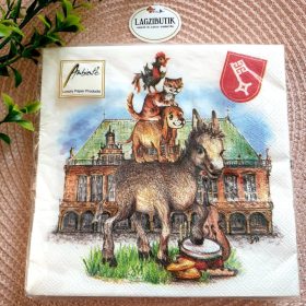   A brémai muzsikusok meseszalvéta, szalvéta, papírszalvéta.