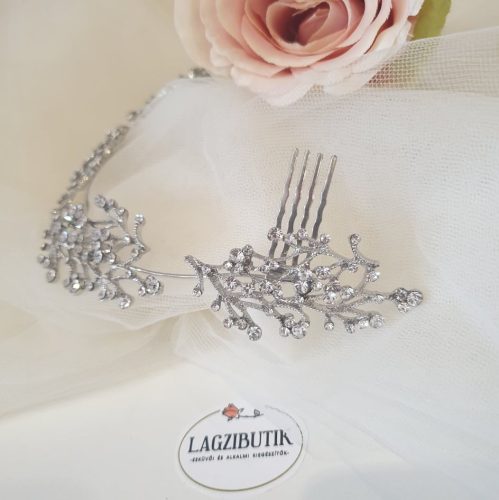 Strasszos hajékszer, hajkoszorú