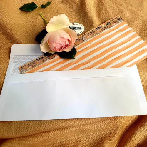 ,,Vintage" nőies díszboríték, pénzátadó boríték írható kártyával.